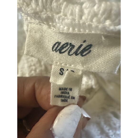 Aerie White Lace Mini Dress - Picture 7 of 8